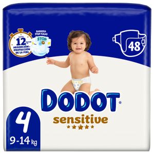 Pañal Sensitive Talla 4 9-14 Kg DODOT