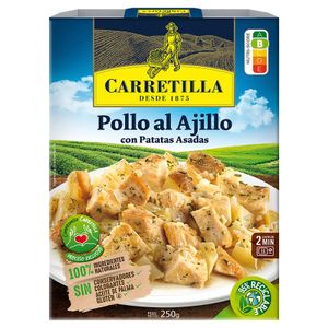 Pollo al Ajillo con Patatas Asadas
