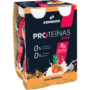 Yogur Líquido 0%0% Proteína sabor Tropical CONSUM