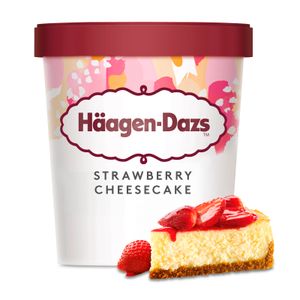 Segunda imagen del producto Tarrina Strawberry Cheesecake de la marca HAAGEN DAZS