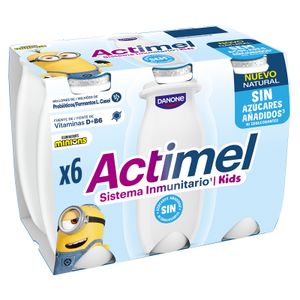 Actimel Líquido 0% Kids Natural pack 6