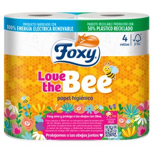 Higiénico Love The Bee 4 Rollos