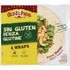 OLD EL PASO Wraps sin Gluten 4 Unidades