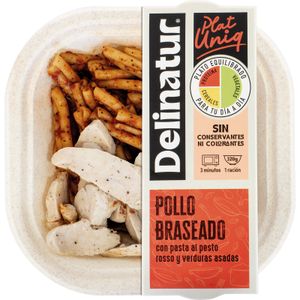 Imagen de Pollo Braseado con Pasta y Pesto Rojo