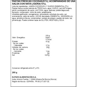 Segona imatge del producte Pasta Box Pernil York i Formatge Emmental de la marca ELPOZO