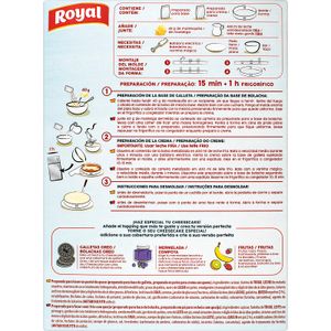 Segona imatge del producte Preparat per a Pastís de Formatge de la marca ROYAL