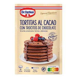 Tortitas al Cacao con Trocitos de Chocolate