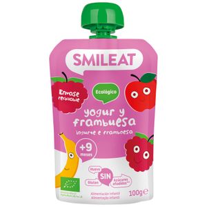 Pouch Yogur Frambuesa Ecológico