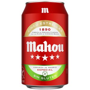 MAHOU 5 ESTR Cerveza sin Gluten Lata