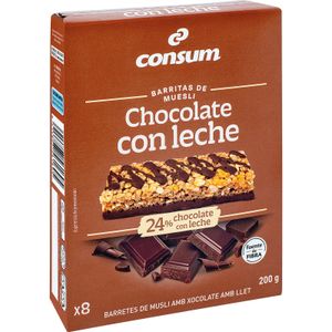 CONSUM Barritas Muesli Choco Leche