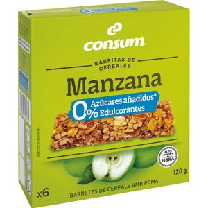 Barritas Manzana 0% Azúcares Añadidos CONSUM