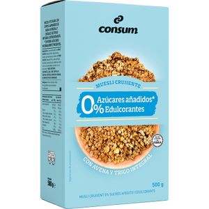 Muesli Crujiente 0% Azúcar Añadido CONSUM