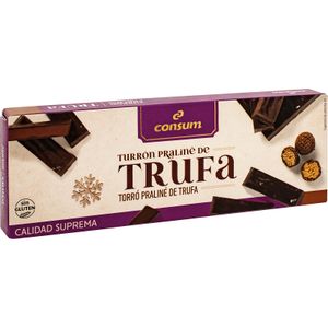 Imagen del producto Turrón Trufa Praliné de la marca CONSUM
