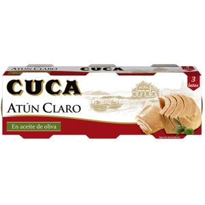 Atún claro natural CUCA, pack 3x48 g 3 x 48 gr