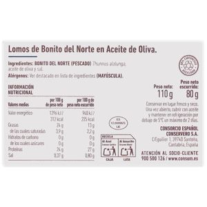 Segunda imagen del producto Bonito del Norte en Aceite de Oliva de la marca CONSUM