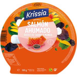 Ensalada Salmón Queso Cabra y Mango