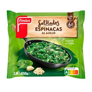 Salteado Espinacas al Ajillo