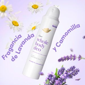 Quinta imatge del producte Desodorant Esprai Whole Over Body de la marca DOVE
