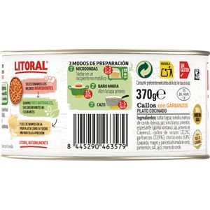 Callos con Garbanzos Lata