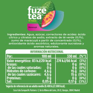 Té Verde Maracuyá Lata