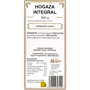 Segunda imagen del producto Hogaza 100% Integral