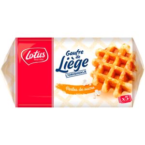 Gofres Lieja con Perlas de Azúcar