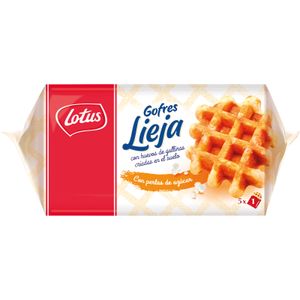 Gofres Lieja con Perlas de Azúcar
