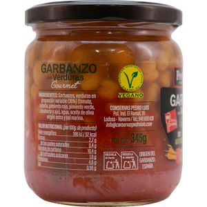 Garbanzo con Verduras Frasco