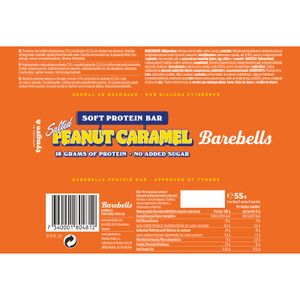Barrita Proteica Caramelo y Cacahuete
