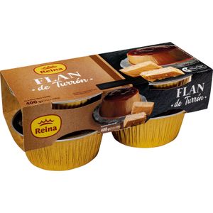 Flan de Turrón