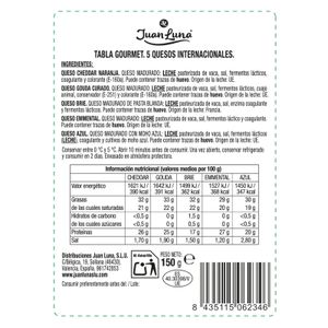 Tabla Gourmet Quesos Internacionales