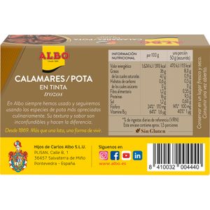 Calamar/Pota en Tinta Trozos