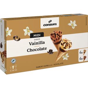 Mini Cono 4 Vain 4 Choco 4 Vainilla 4 Chocolate