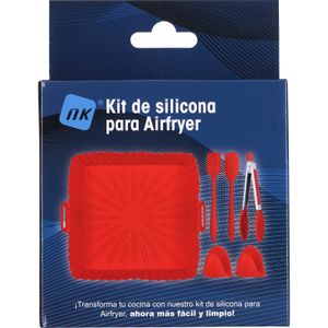 Base Silicona + Accesori Roja