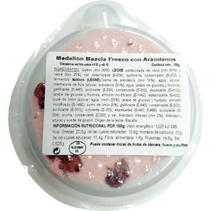 Medallón Cabra Vaca con Arándanos 100 Gr