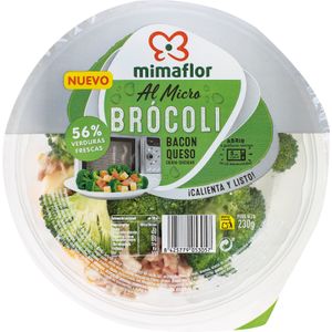 Barqueta Micro Brocoli, Bacon y Queso