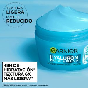 Tercera imatge del producte Crema Sorbet Hidratant amb Àcid Hialurònic de la marca GARNIER