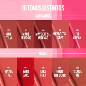 Quinta imatge del producte Labial Sèrum 002 Lifter Lipstick Matte de la marca MAYBELLINE