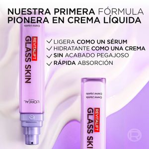 Setena imatge del producte Crema Líquida Revitalift Glass Skin de la marca L'OREAL