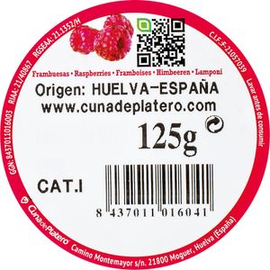 Frambuesa bandeja