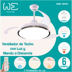 Ventilador de Techo con Aspas Retractiles