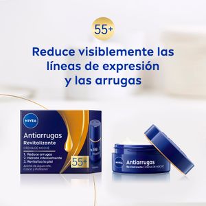 Segona imatge del producte Crema de Nit Antiarrugues Revitalitz. 55+ de la marca NIVEA