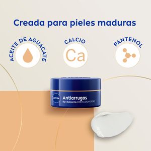 Quarta imatge del producte Crema de Nit Antiarrugues Revitalitz. 55+ de la marca NIVEA