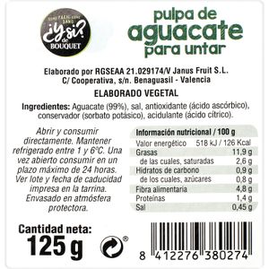 Pulpa de aguacate para untar