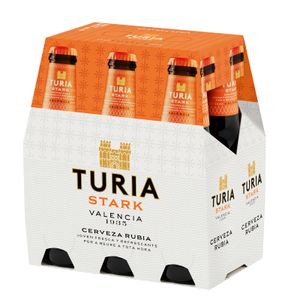 TURIA STARK Cerveza Rubia Pack de 6 Botellas