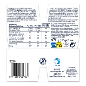 Yogur 0%0% Proteína Mango