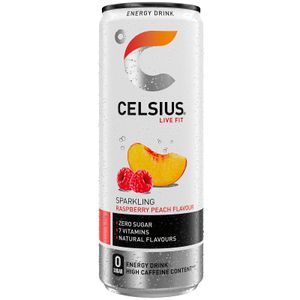 Refresco Melocotón y Frambuesa Lata