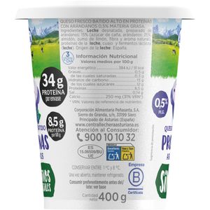 Queso Fresco Batido Proteína con Arándanos