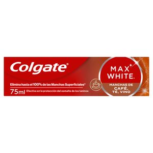 Quarta imatge del producte Dentífric Max White Taques de Cafè, Te Vi de la marca COLGATE