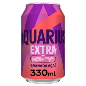 AQUARIUS Bebida Isotónico Extra Granada Açai Lata